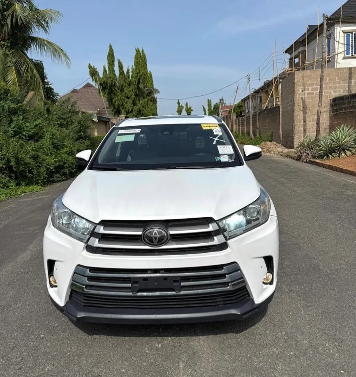 White Toyota RAV4 SUV delivered to client