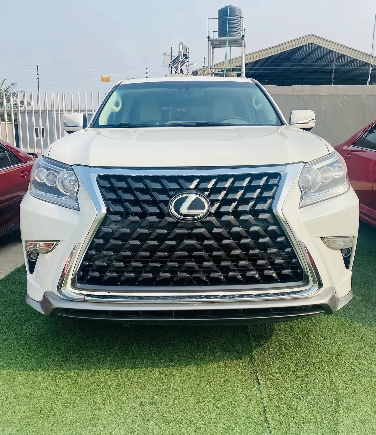 White Lexus SUV delivered to client in Lagos