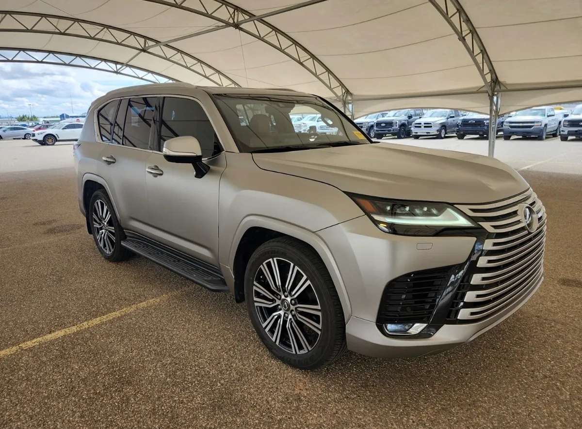 Silver Lexus LX SUV imported from Japan